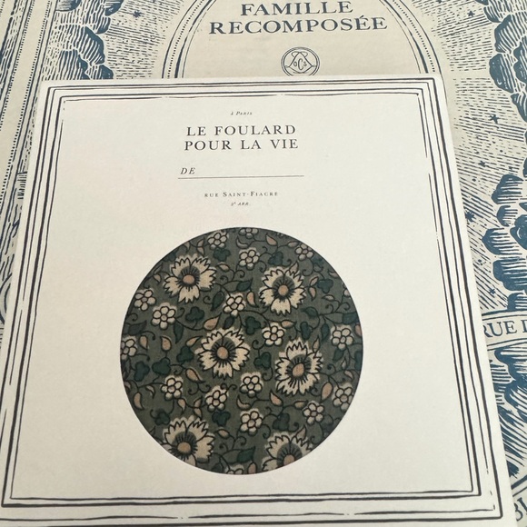 Sezane Accessories - Sezane 100% Cotton Floral Square Scarf/ green printed/ NEW